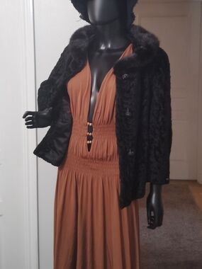 Vintage Gunter Jaeckel Black Women’s Blazer with Red Accent Detailing